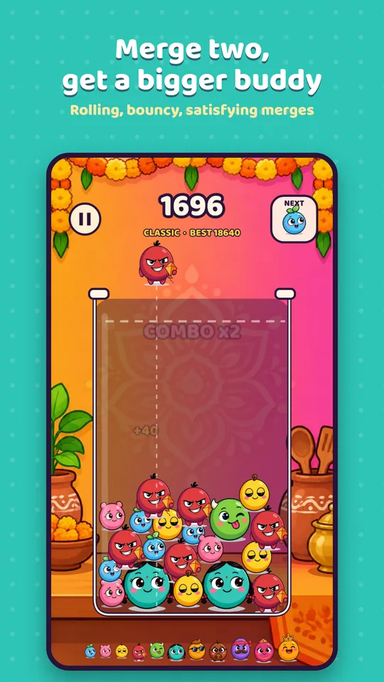 Golu Gang: Merge Drop screenshot 2